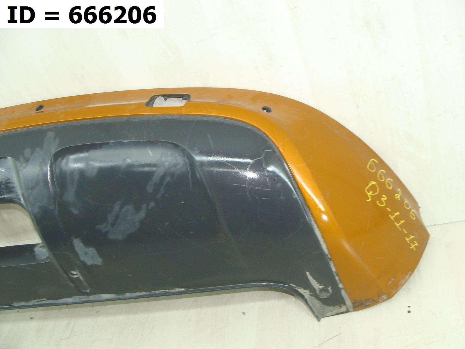 Спойлер заднего бампера  Audi Q3 I (2011-2014) 5 дв.